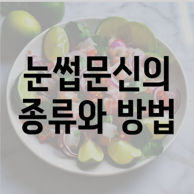 눈썹문신의 종류와 방법