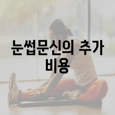 눈썹문신의 추가 비용