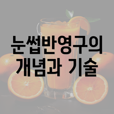 눈썹반영구의 개념과 기술