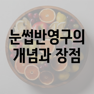 눈썹반영구의 개념과 장점