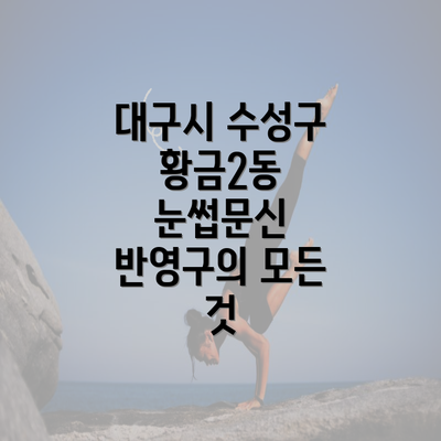 대구시 수성구 황금2동 눈썹문신 반영구의 모든 것