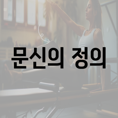 문신의 정의