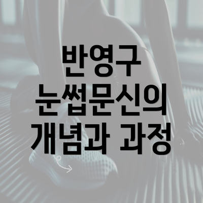 반영구 눈썹문신의 개념과 과정