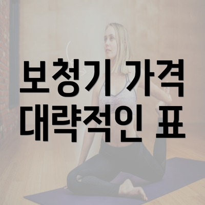 보청기 가격 대략적인 표