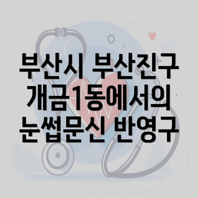 부산시 부산진구 개금1동에서의 눈썹문신 반영구