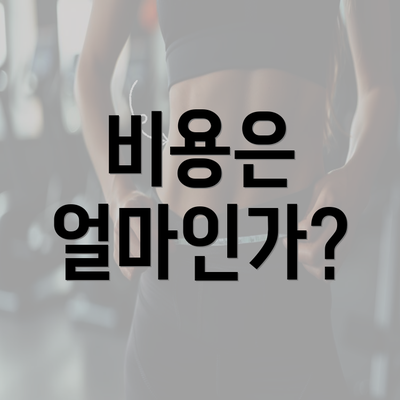 비용은 얼마인가?