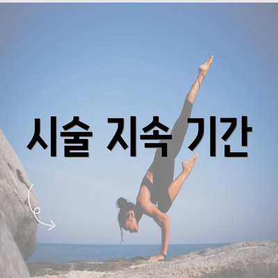 시술 지속 기간