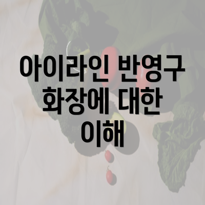 아이라인 반영구 화장에 대한 이해