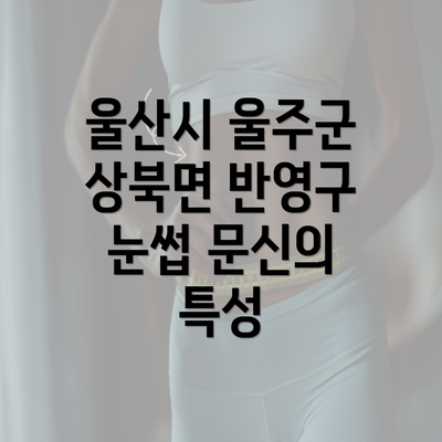 울산시 울주군 상북면 반영구 눈썹 문신의 특성