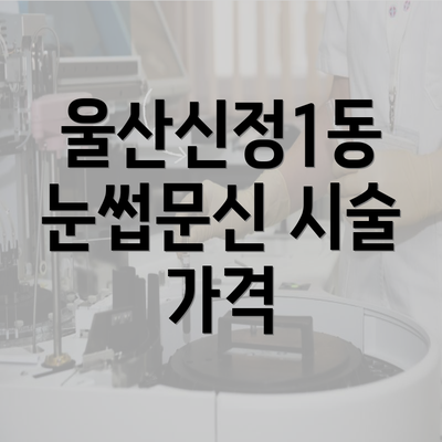 울산신정1동 눈썹문신 시술 가격