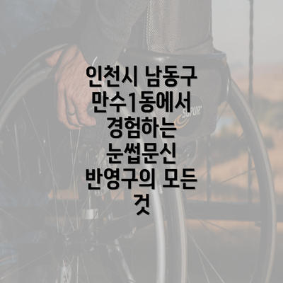 인천시 남동구 만수1동에서 경험하는 눈썹문신 반영구의 모든 것