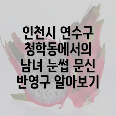 인천시 연수구 청학동에서의 남녀 눈썹 문신 반영구 알아보기