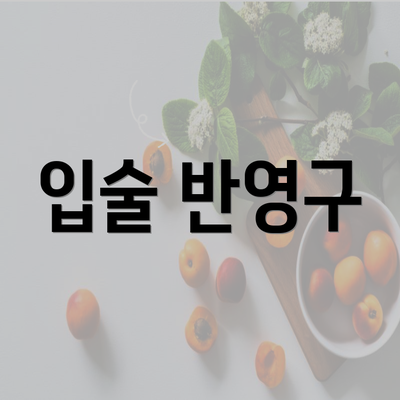 입술 반영구