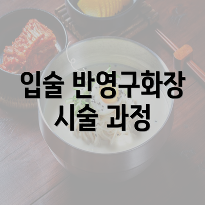 입술 반영구화장 시술 과정