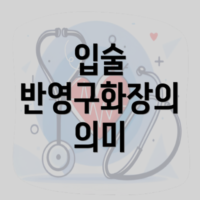 입술 반영구화장의 의미