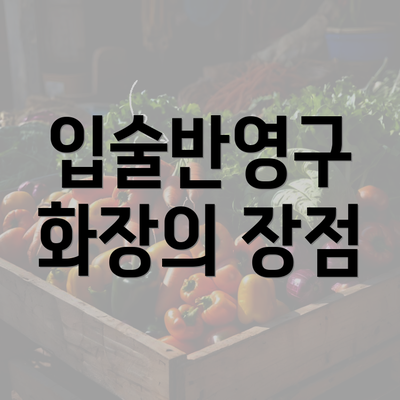 입술반영구 화장의 장점