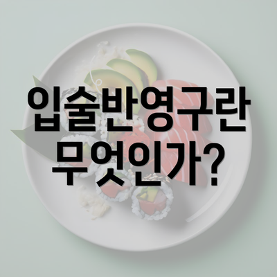 입술반영구란 무엇인가?