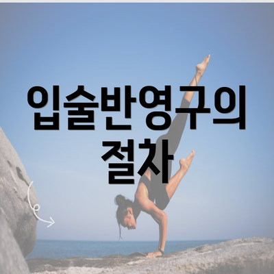 입술반영구의 절차