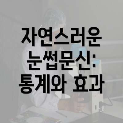 자연스러운 눈썹문신: 통계와 효과