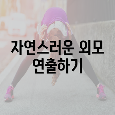 자연스러운 외모 연출하기