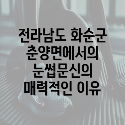 전라남도 화순군 춘양면에서의 반영구 눈썹문신