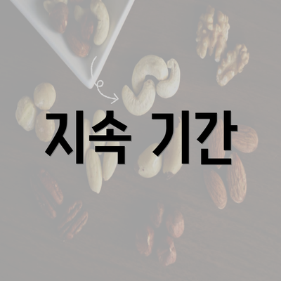 지속 기간