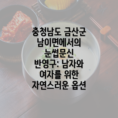 충청남도 금산군 남이면에서의 눈썹문신 반영구: 남자와 여자를 위한 자연스러운 옵션