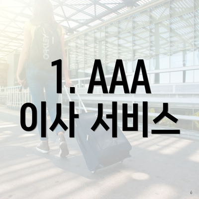 1. AAA 이사 서비스