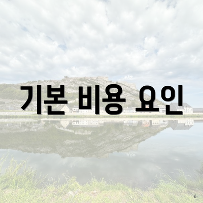 기본 비용 요인