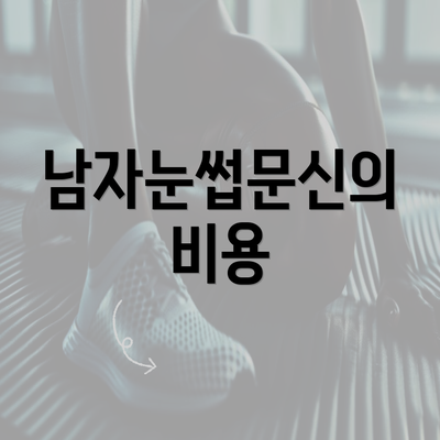 남자눈썹문신의 비용