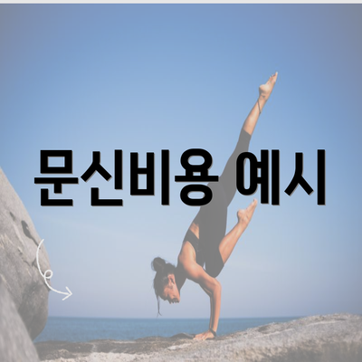 문신비용 예시