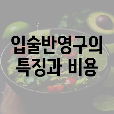 입술반영구의 특징과 비용