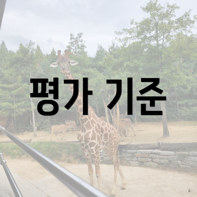 평가 기준