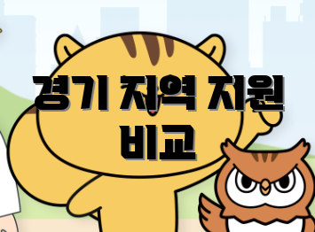 경기 지역 지원 비교