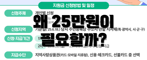 왜 25만원이 필요할까?