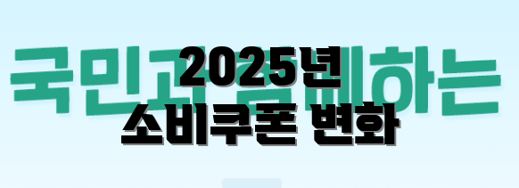 2025년 소비쿠폰 변화