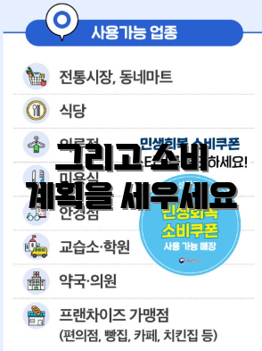 그리고 소비 계획을 세우세요