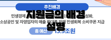 지원금의 배경 설명