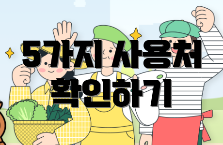5가지 사용처 확인하기