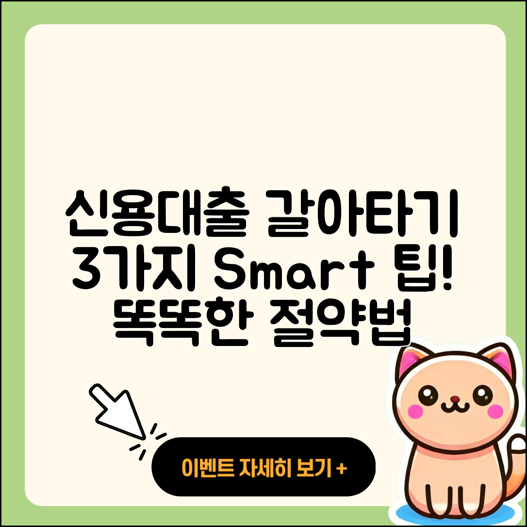 신용대출 갈아타기, 3가지 똑똑한 방법!